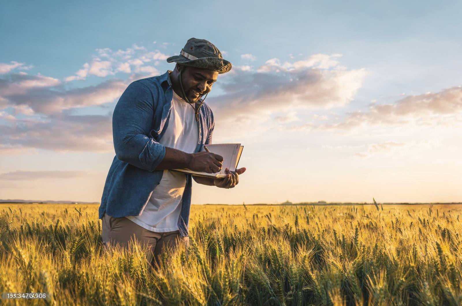 Agricultural executive in the field